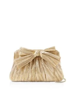 Rayne Small Pleated Bow Frame Clutch - Loeffler Randall