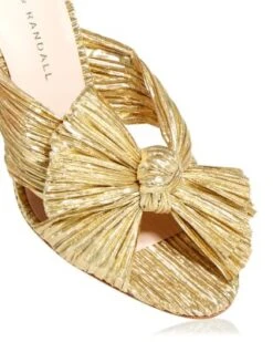 Women's Penny Pleated High Heel Slide Sandals - Loeffler Randall -Loeffler Randall 11385705 fpx