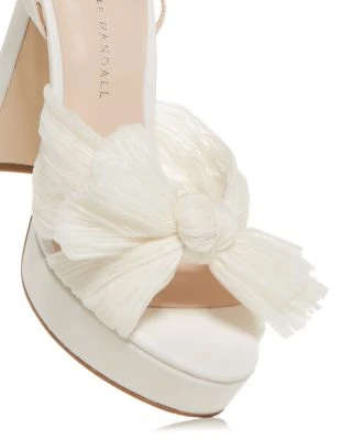 Women's Natalia Pleated Platform High Block Heel Sandals - Loeffler Randall 17 Women's Natalia Pleated Platform High Block Heel Sandals - Loeffler Randall - Image 15