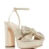 Women's Natalia Pleated Platform High Block Heel Sandals - Loeffler Randall -Loeffler Randall 12157682 fpx