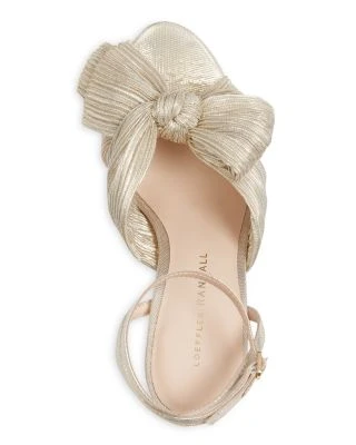 Women's Natalia Pleated Platform High Block Heel Sandals - Loeffler Randall 6 Women's Natalia Pleated Platform High Block Heel Sandals - Loeffler Randall - Image 4