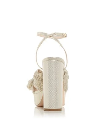 Women's Natalia Pleated Platform High Block Heel Sandals - Loeffler Randall 7 Women's Natalia Pleated Platform High Block Heel Sandals - Loeffler Randall - Image 5