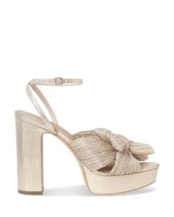 Women's Natalia Pleated Platform High Block Heel Sandals - Loeffler Randall 24 Women's Natalia Pleated Platform High Block Heel Sandals - Loeffler Randall -Loeffler Randall 12571449 fpx