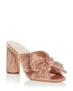 Women's Penny Pleated High Heel Slide Sandals - Loeffler Randall -Loeffler Randall 12819956 fpx