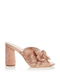 Women's Penny Pleated High Heel Slide Sandals - Loeffler Randall -Loeffler Randall 12819957 fpx