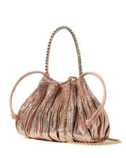 Layne Pleated Metallic Clutch - Loeffler Randall -Loeffler Randall 12923604 fpx