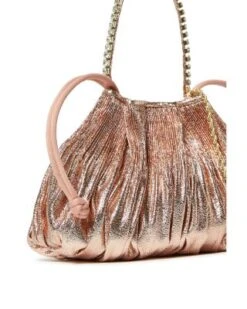 Layne Pleated Metallic Clutch - Loeffler Randall -Loeffler Randall 12923748 fpx