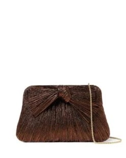 Rayne Small Pleated Bow Frame Clutch - Loeffler Randall -Loeffler Randall 13052660 fpx