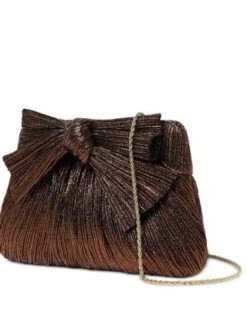 Rayne Small Pleated Bow Frame Clutch - Loeffler Randall -Loeffler Randall 13052661 fpx