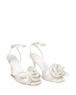 Women's Rey Square Toe Rosettes High Heel Sandals - Loeffler Randall -Loeffler Randall 13215832 fpx