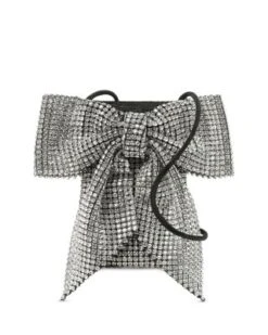 Violet Rhinestone Bow Mini Crossbody - Loeffler Randall