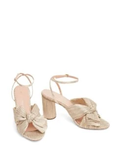 Women Loeffler Randall Camellia Pleated Knot 90mm Sandals -Loeffler Randall 19441759 44836079 1000
