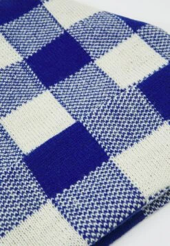 Loeffler Randall Checker Beanie - Beanie - Blue/Cream Plaid -Loeffler Randall 2dc79b7aa5a34e6e8f9d123417be51cc