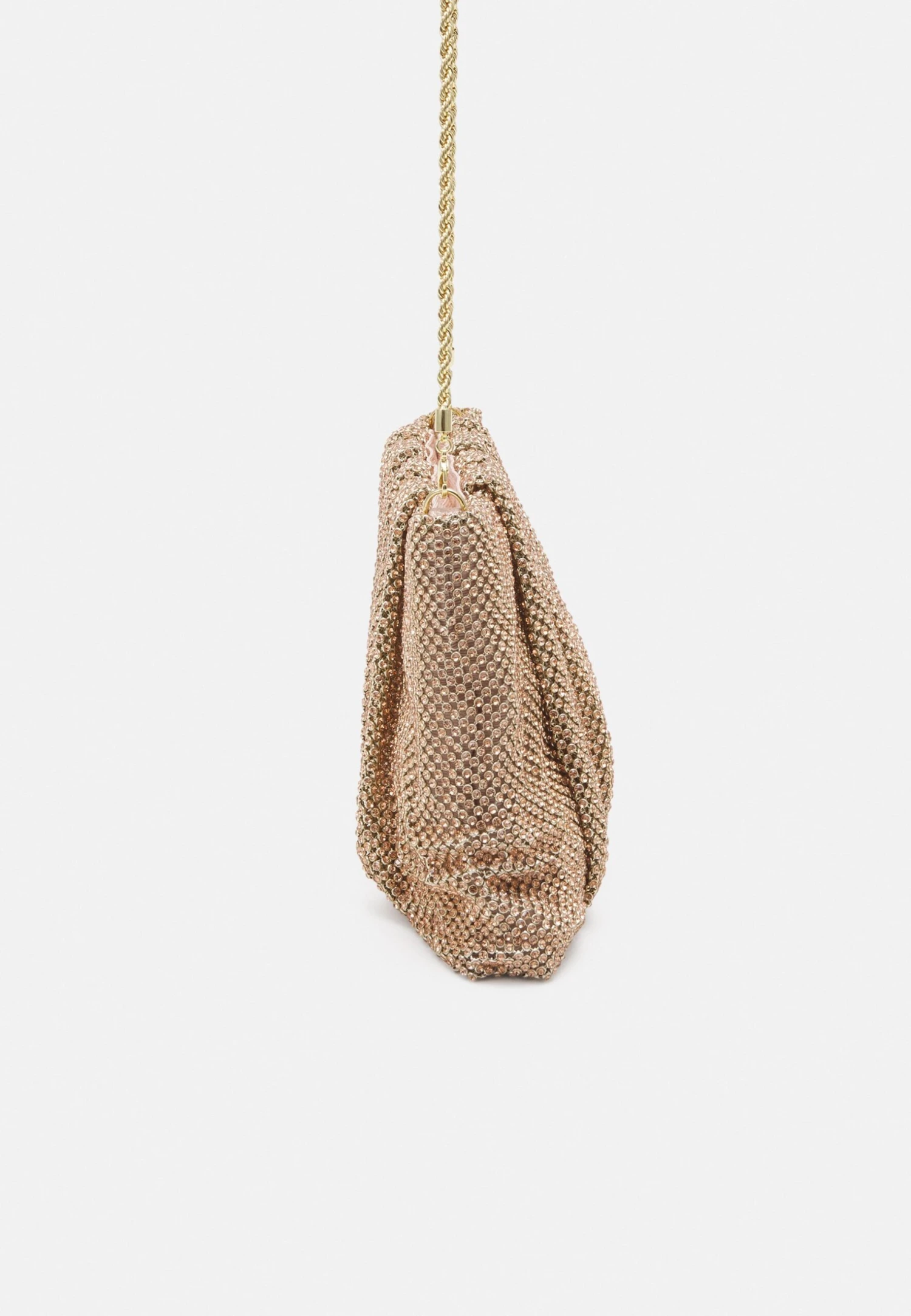 Loeffler Randall Crystal Gathered Flat - Clutch - Light Peach 4 Loeffler Randall Crystal Gathered Flat - Clutch - Light Peach - Image 3