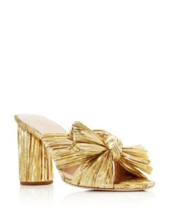 Women's Penny Pleated High Heel Slide Sandals - Loeffler Randall