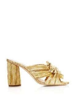 Women's Penny Pleated High Heel Slide Sandals - Loeffler Randall -Loeffler Randall 9831941 fpx