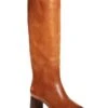 Women's Gia Pointed Toe Knee-High Leather Mid-Heel Boots - Loeffler Randall -Loeffler Randall 9936130 fpx