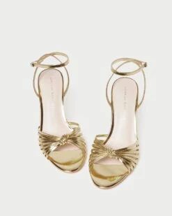 Loeffler Randall Ada Gold Knot Heeled Sandal -Loeffler Randall ADA ML GOLD 3 1