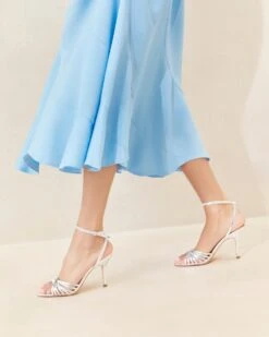 Loeffler Randall Ada Silver Knot Heeled Sandal -Loeffler Randall ADA ML SILVR 008copy 1