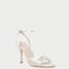 Loeffler Randall Ada Cream Knot Heeled Sandal -Loeffler Randall ADA SATN CREAM 1