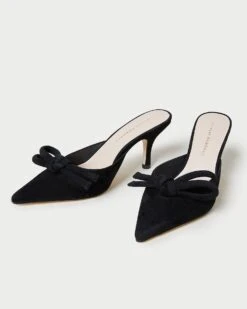 Loeffler Randall Amyra Black Bow Kitten Mule 9 Loeffler Randall Amyra Black Bow Kitten Mule -Loeffler Randall AMYRA KS BLACK 3