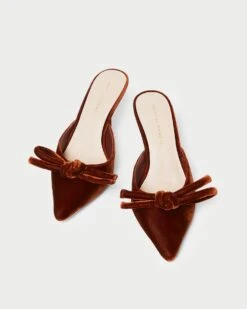 Loeffler Randall Amyra Sienna Bow Kitten Mule -Loeffler Randall AMYRA VL SIENA 3