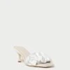 Loeffler Randall Bianca Cream Kitten Heel Mule -Loeffler Randall BIANCA SATN CREAM 1 1