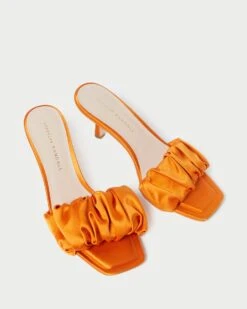 Loeffler Randall Bianca Marigold Kitten Heel Mule 10 Loeffler Randall Bianca Marigold Kitten Heel Mule -Loeffler Randall BIANCA SATN MARGD 4 1