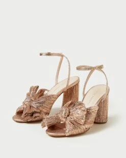Loeffler Randall Camellia Dune Pleated Bow Heel -Loeffler Randall CAMELLIA PLA DUNE42