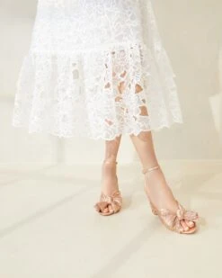 Loeffler Randall Camellia Dune Pleated Bow Heel -Loeffler Randall CAMELLIA PLA DUNE 1737