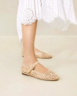 Loeffler Randall Chiara Natural Mary Jane -Loeffler Randall CHIARA CR NATRL 047copy