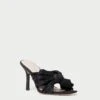 Loeffler Randall Claudia Black Pleated Bow Mule -Loeffler Randall CLAUDIA PLFA BLACK 1 1