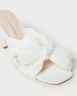 Loeffler Randall Claudia Pearl Pleated Bow Mule -Loeffler Randall CLAUDIA PLFV PEARL 3 1