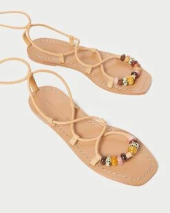 Loeffler Randall Colleen Honey Knot Lace-Up Sandal 10 Loeffler Randall Colleen Honey Knot Lace-Up Sandal -Loeffler Randall COLLEEN NB HONEY 4