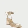 Loeffler Randall Cosette Champagne Ankle Wrap Heel -Loeffler Randall COSETTE N CHMPN 1 1