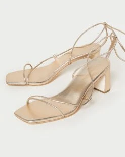 Loeffler Randall Cosette Champagne Ankle Wrap Heel -Loeffler Randall COSETTE N CHMPN 3 1