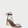 Loeffler Randall Cosette Chocolate Ankle Wrap Heel 2 Loeffler Randall Cosette Chocolate Ankle Wrap Heel -Loeffler Randall COSETTE N CHOCO 1 1