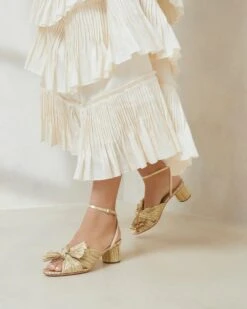 Loeffler Randall Dahlia Gold Pleated Bow Heel 11 Loeffler Randall Dahlia Gold Pleated Bow Heel -Loeffler Randall DAHLIA PLA GOLD 5 8dbabb6c 728d 4bde a954 acdd06378d0b 1