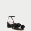 Loeffler Randall Dahlia Black Pleated Bow Heel -Loeffler Randall DAHLIA PLFA BLACK 1 1