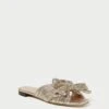 Loeffler Randall Daphne Champagne Bow Slide -Loeffler Randall DAPHNE PLA CHAMP 1