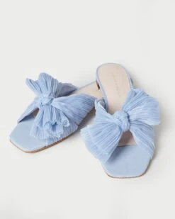 Loeffler Randall Daphne Blue Bow Slide -Loeffler Randall DAPHNE PLFA BLUE 3 dd20acab a545 43eb b1d8 c3f124161dee