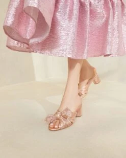 Loeffler Randall Emilia Dune Pleated Bow Heel -Loeffler Randall EMILIA PLA DUNE 2389 1