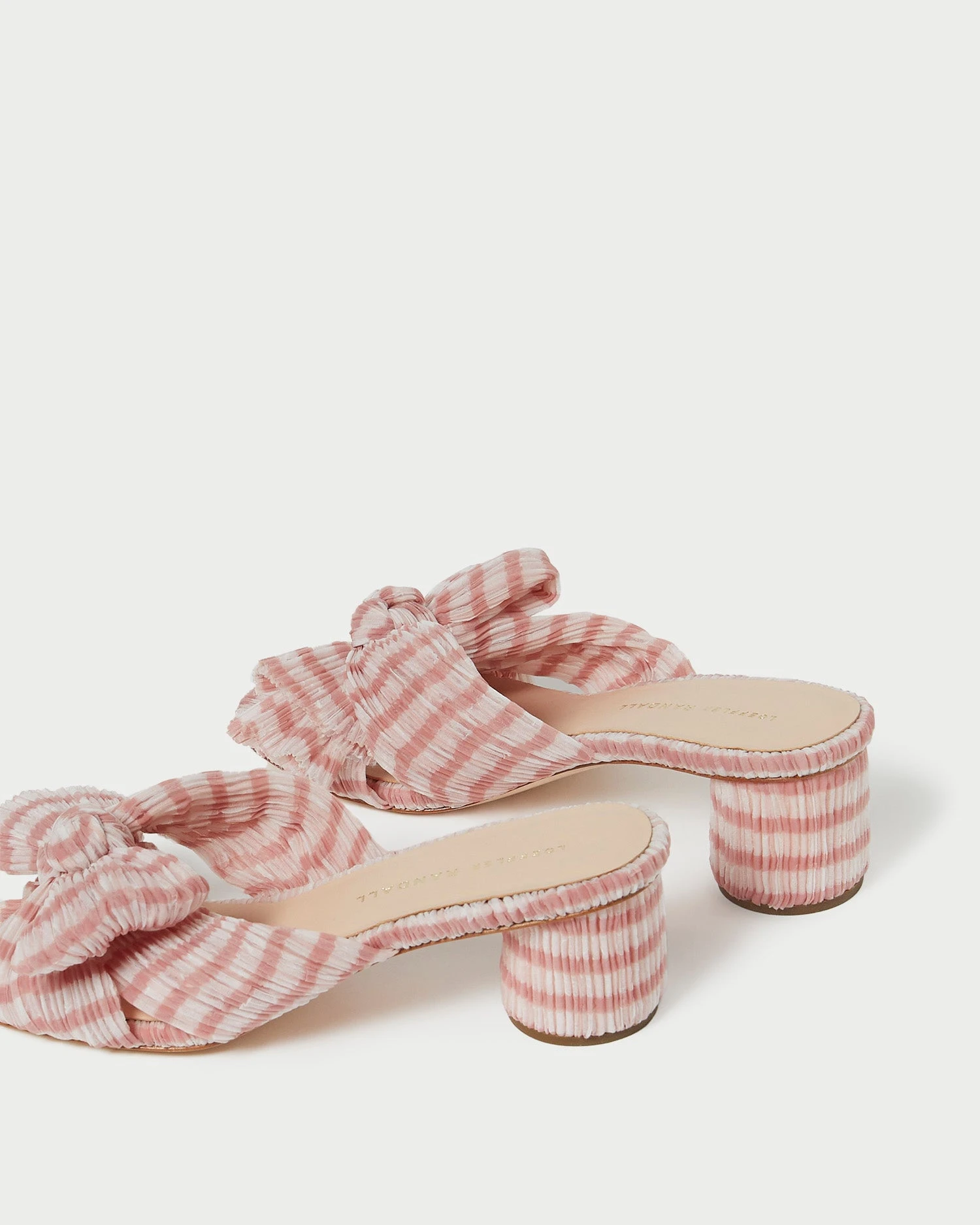 Loeffler Randall Emilia Pink Gingham Bow Heel 6 Loeffler Randall Emilia Pink Gingham Bow Heel - Image 4