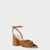 Loeffler Randall Fiamma Cacao Knot Mid-Heel Sandal -Loeffler Randall FIAMMA KS KAKAO 1 1