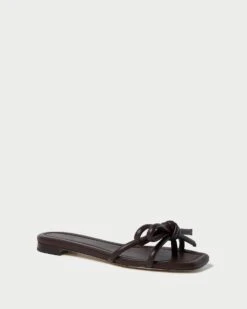 Loeffler Randall Hadley Chocolate Bow Sandal
