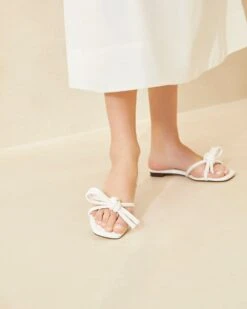 Loeffler Randall Hadley White Bow Sandal -Loeffler Randall HADLEY N WHITE 043copy 4e540741 a7d5 455c 92d9 235bf70c2224