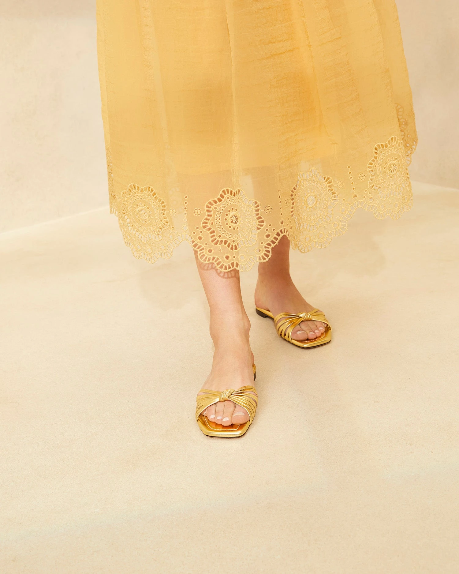 Loeffler Randall Izzie Gold Knot Sandal 7 Loeffler Randall Izzie Gold Knot Sandal - Image 5