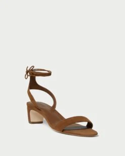 Loeffler Randall Jackie Cacao Mid Heel Sandal