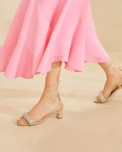 Loeffler Randall Jackie Cappuccino Mid Heel Sandal -Loeffler Randall JACKIE SKS CAPPU 041copy