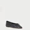 Loeffler Randall Landry Black Woven Ballet Flat 2 Loeffler Randall Landry Black Woven Ballet Flat -Loeffler Randall LANDRY WL BLACK 1
